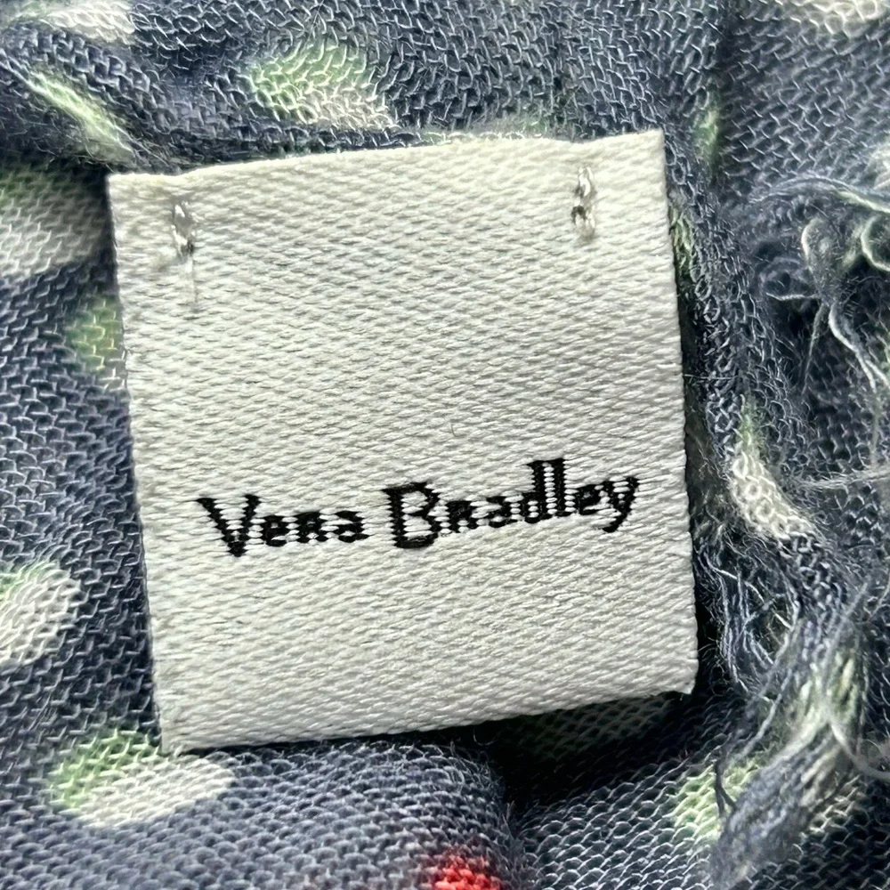 Vera Bradley Nomadic Floral Blue Long Line Lightweight Scarf